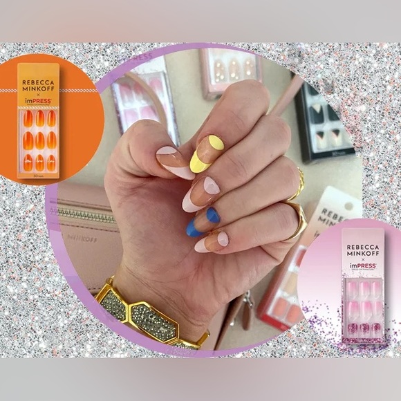 Rebecca Minkoff x imPRESS Press-On Manicure Fake Nails in Le French Pop - Picture 7 of 16